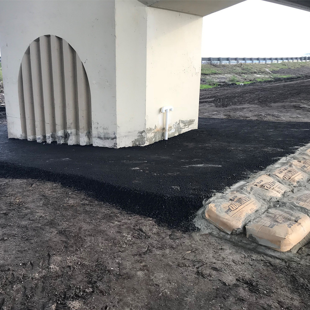 Slope and shoreline repair after Hurricane Matthew