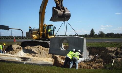 Milling and resurfacing operations on Florida’s Turnpike mainline in Lake County