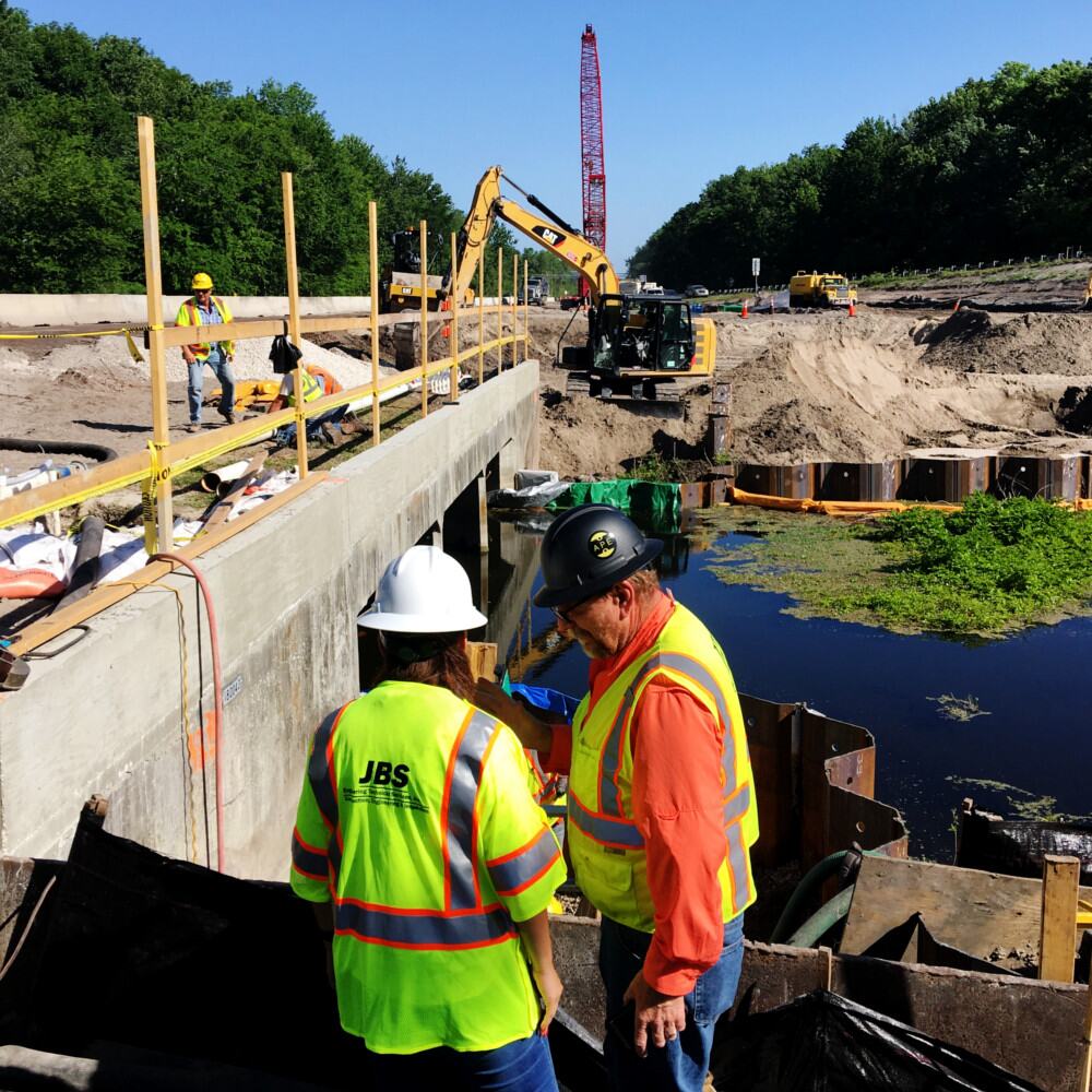 I-75 Wildwood interchange construction photo 2