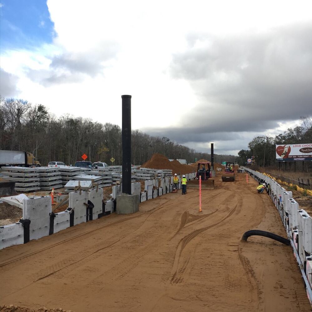 I-75 Wildwood interchange construction photo 5